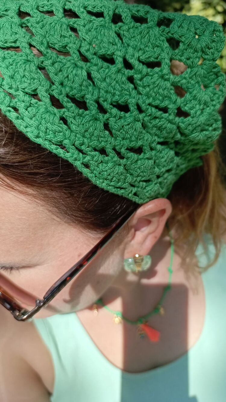 El Örgüsü Yeşil Bandana