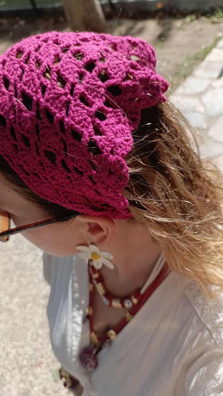 El Örgüsü Bordo Bandana