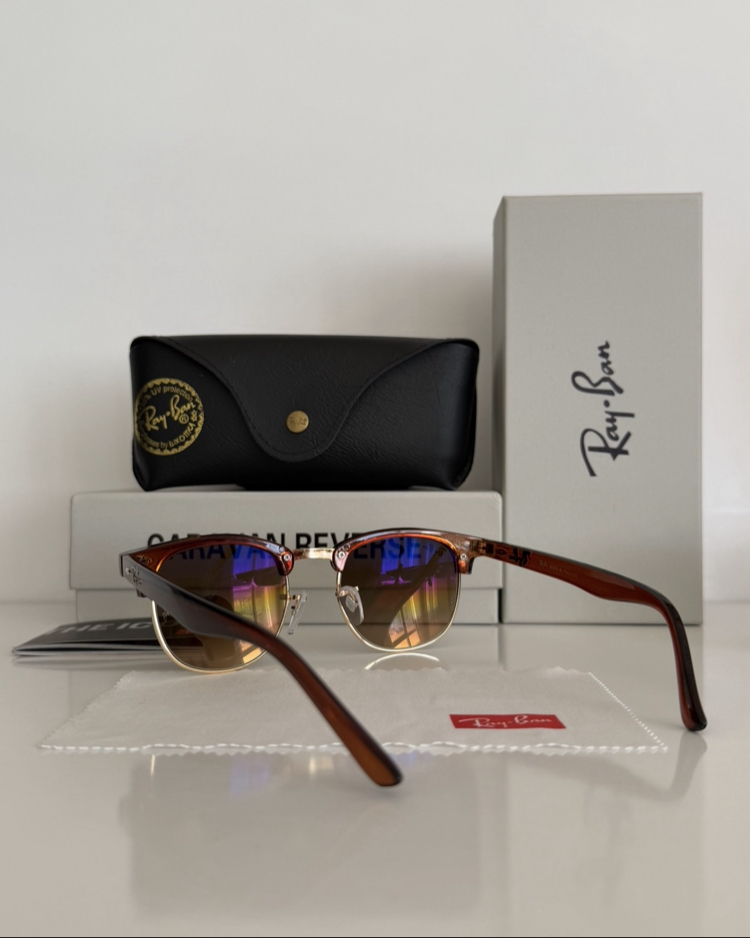 Ray-Ban ClupMaster Kahverengi unisex
