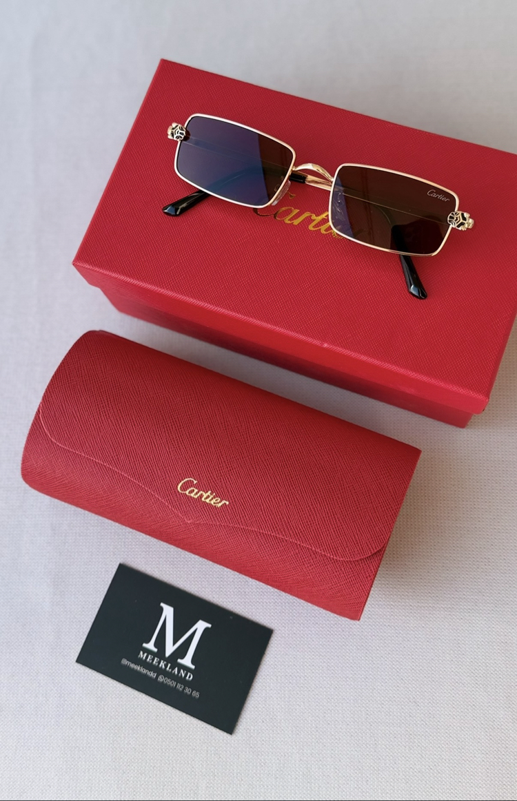 Cartier Gold çerçeve (kahve cam)