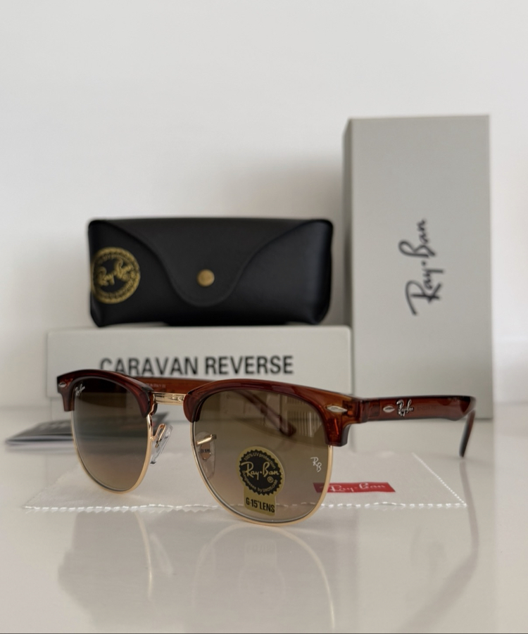 Ray-Ban ClupMaster Kahverengi unisex