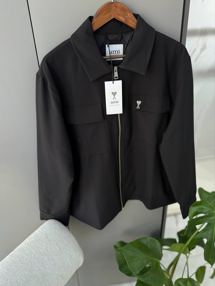 Ami Yakalı Premium Fermuarlı Ceket 