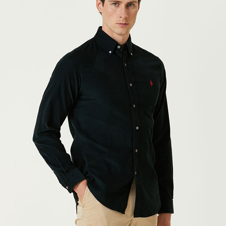 RL  Slim Fit Kadife Gömlek 