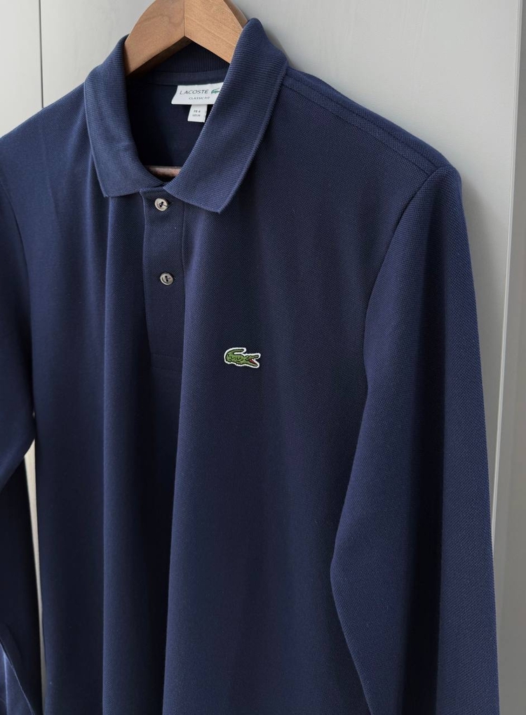 Lacoste (İthal) Uzun Kol Lacivert Klasik 