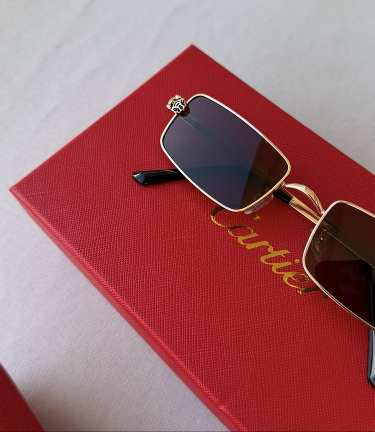 Cartier Gold çerçeve (kahve cam)