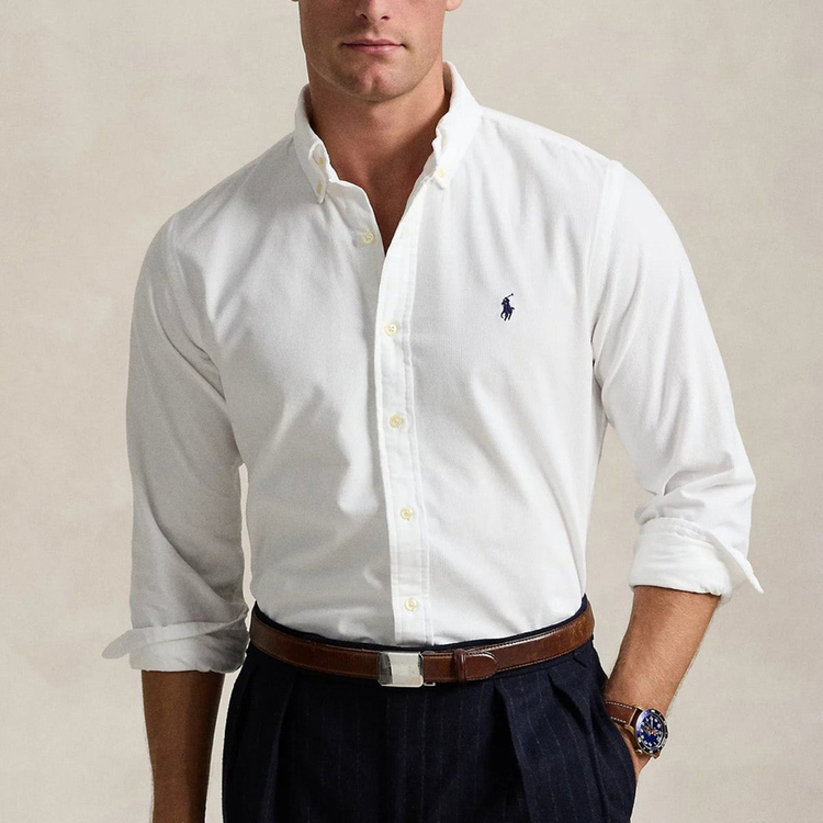 RL Slim Fit Kadife Gömlek 