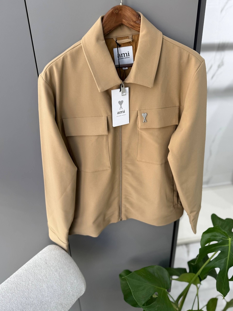 Ami Paris Premium  Yakalı Fermuarlı Ceket 