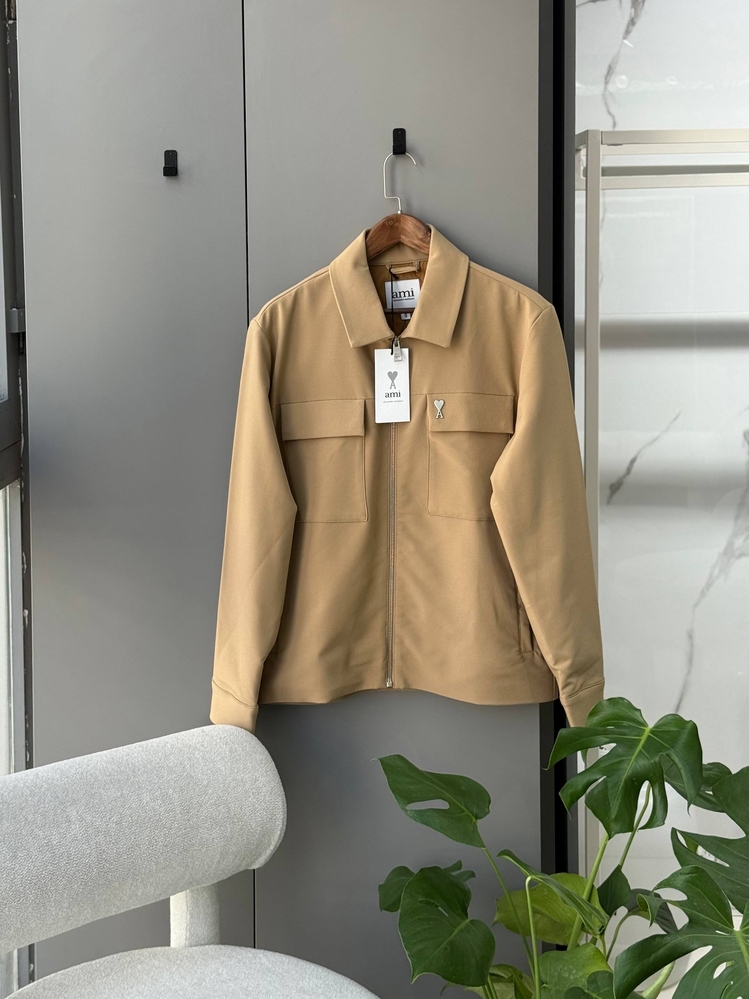 Ami Paris Premium  Yakalı Fermuarlı Ceket 