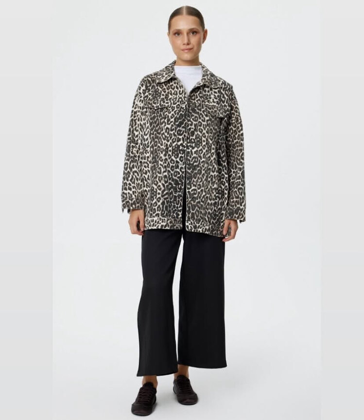 Leopar kot ceket