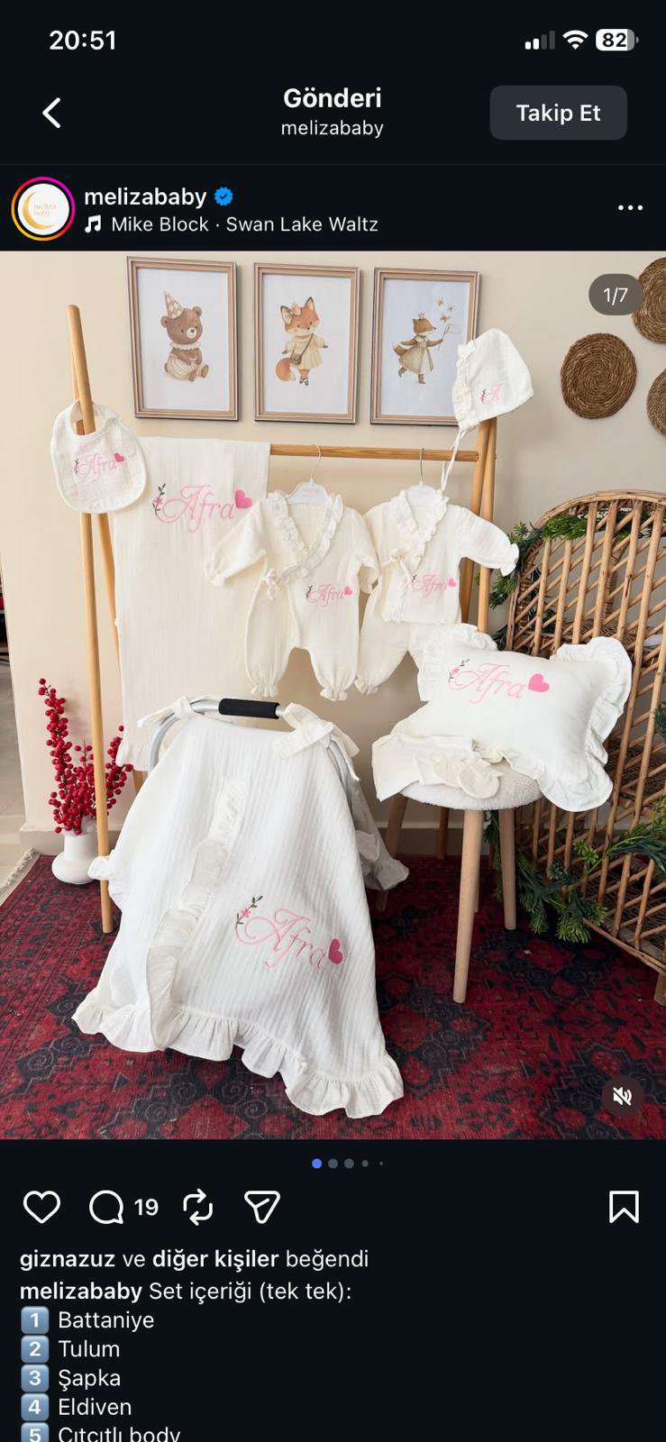 Beyaz müslin 10lu set& yastık& puset örtüsü 