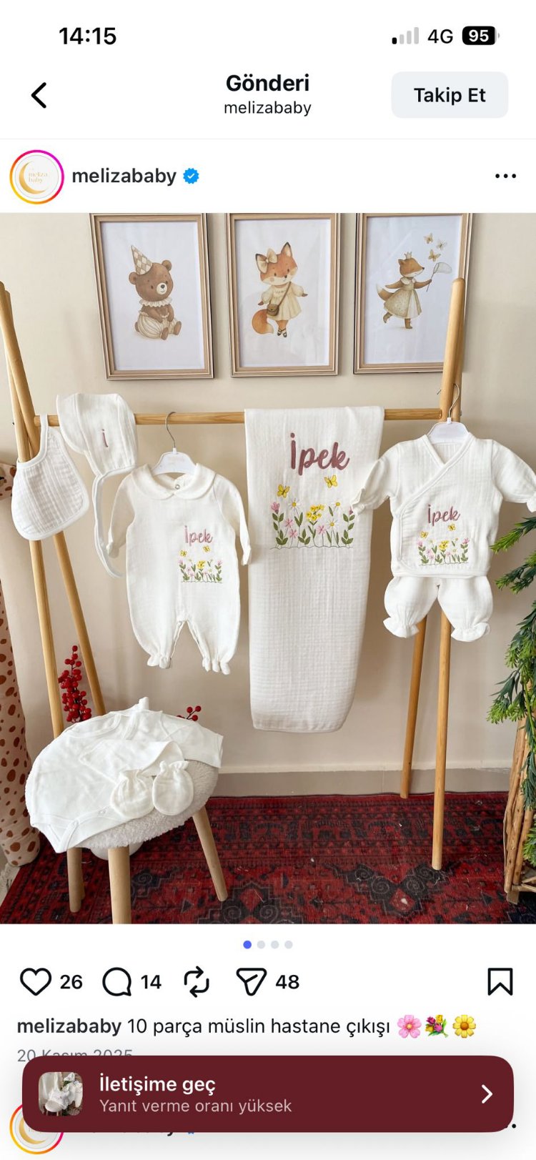 Müslin10lu set&puset örtüsü 