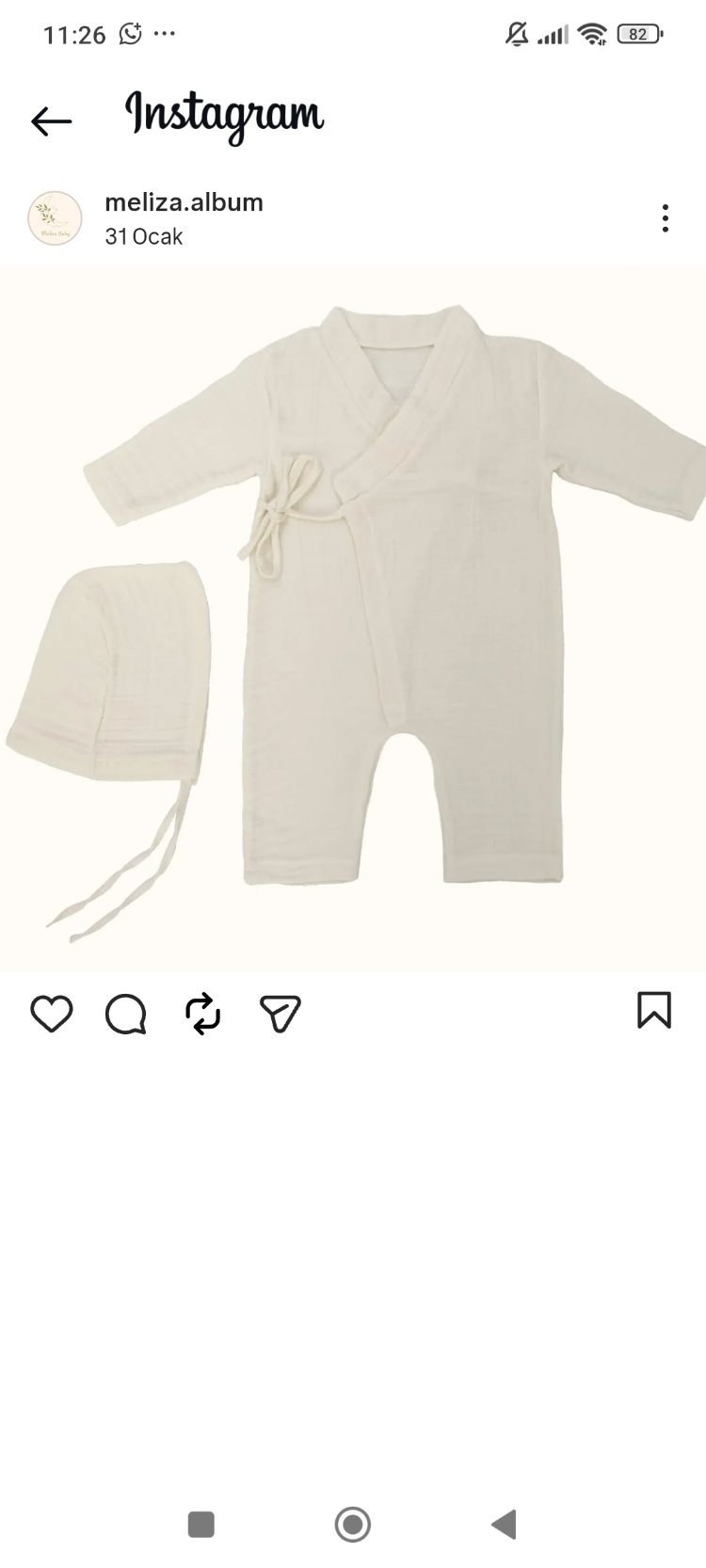 2 adet Müslin tulum& yastık