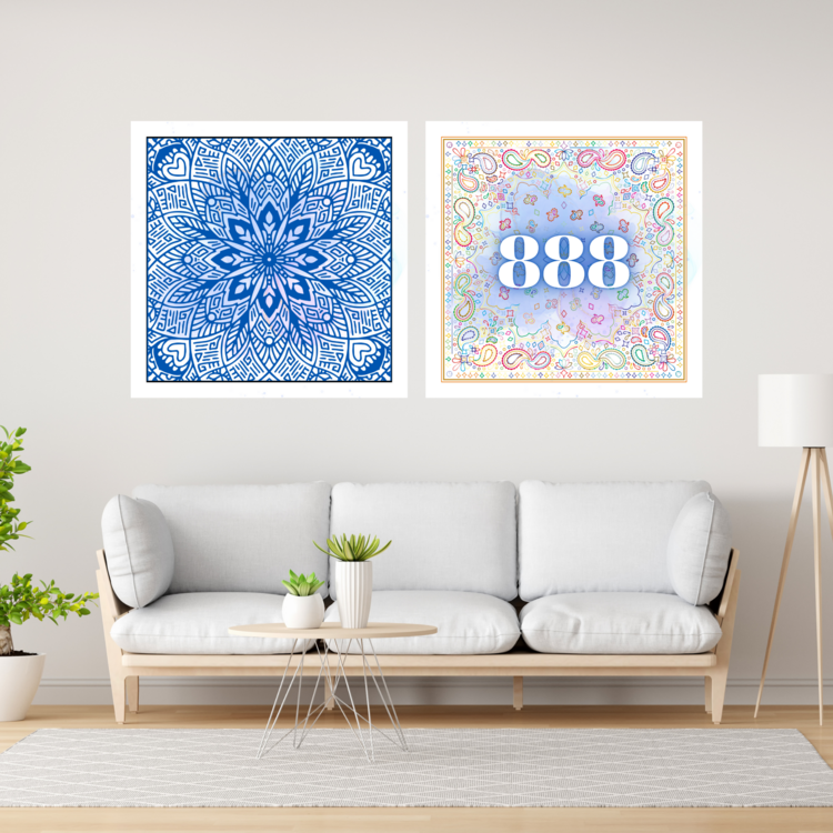 777-888-Mandala (2'li veya 3'lü set)