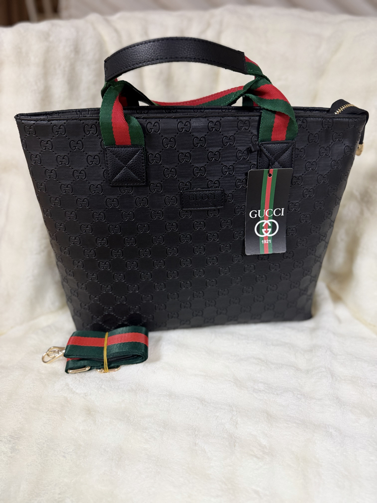 Gucci siyah Deri