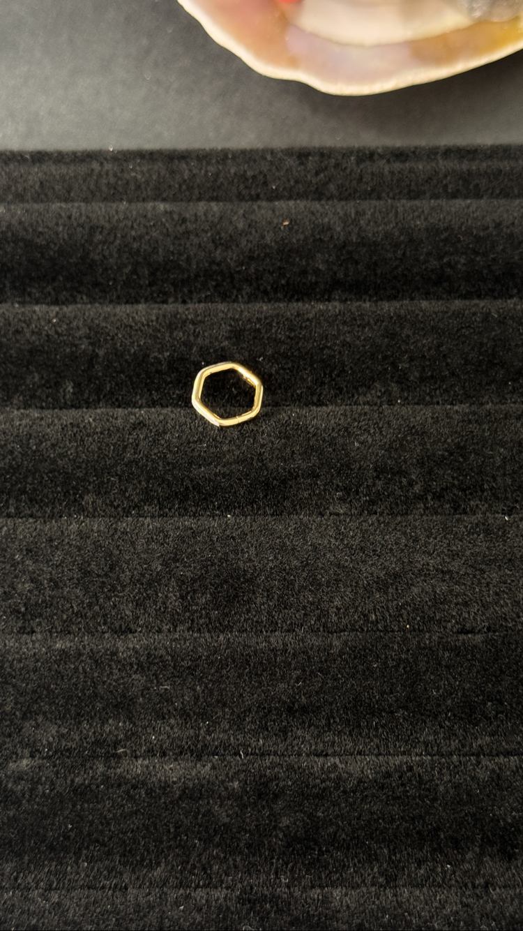 Opal titanyum piercing