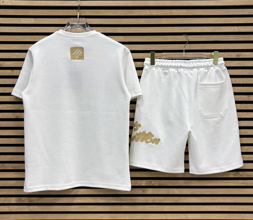 LV / Premium şort takım (Beyaz)
