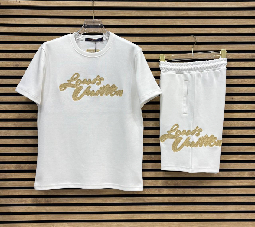 LV / Premium şort takım (Beyaz)