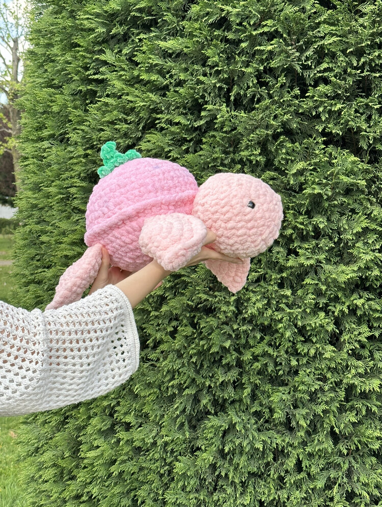 Çilek Kabuklu Pembe Kaplumbağa
