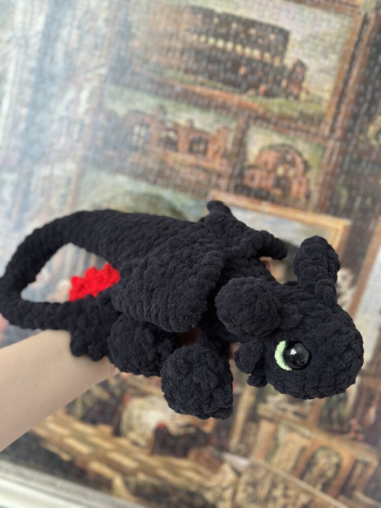 Dişsiz Ejderha Peluş Orta Boy