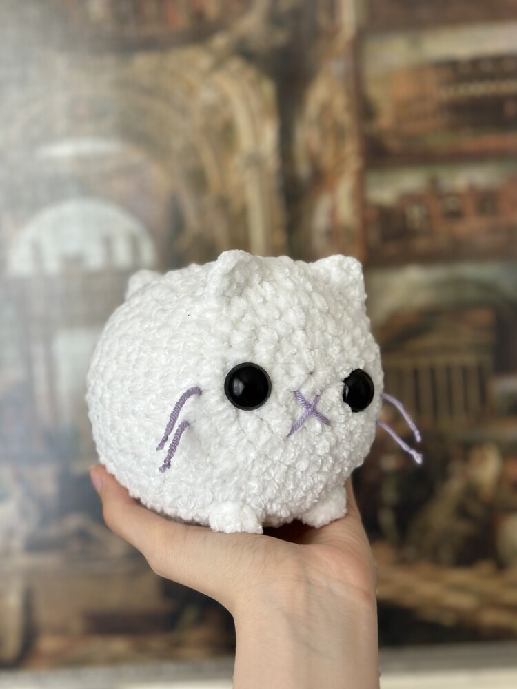 Peluş Beyaz Kedi