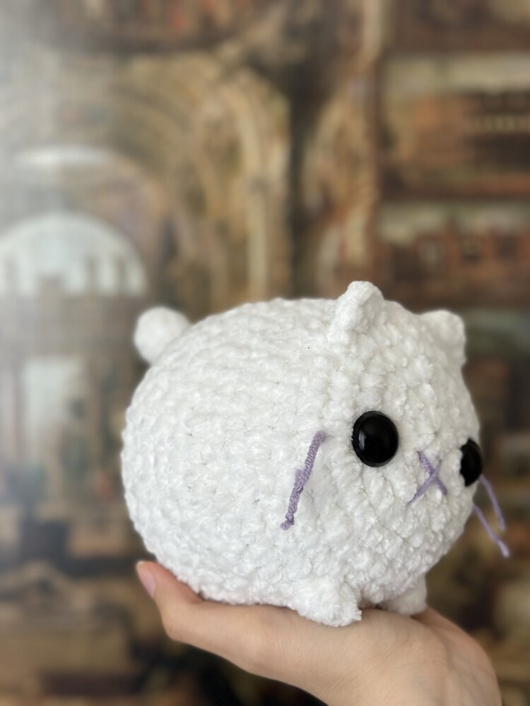Peluş Beyaz Kedi