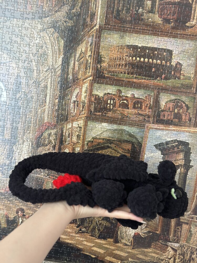 Dişsiz Ejderha Peluş Orta Boy