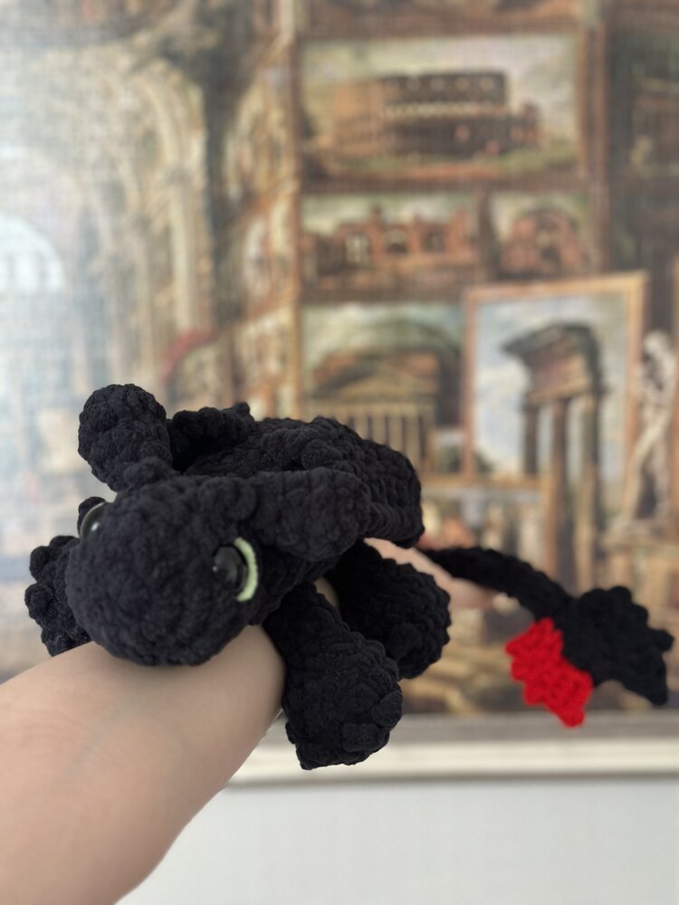 Dişsiz Ejderha Peluş Orta Boy