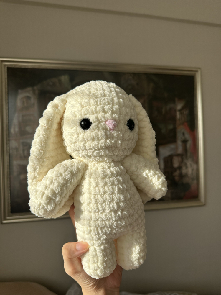 Tavşan Peluş Krem