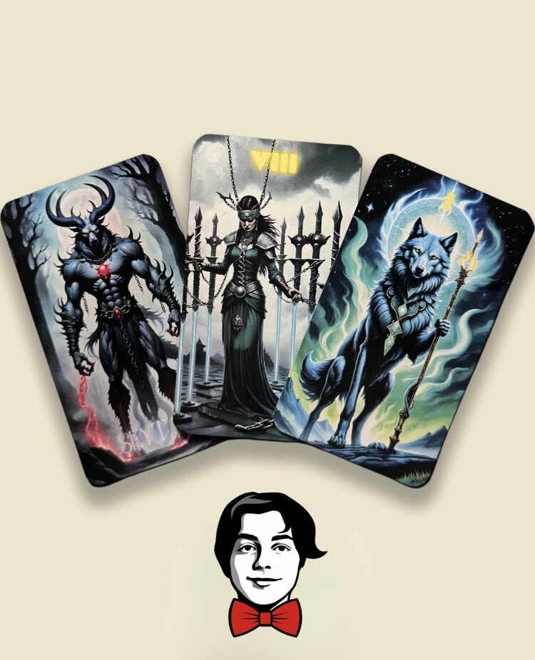 TÜRK MİTOLOJİSİ TAROT DESTESİ 78 KART+KADİFE KESE