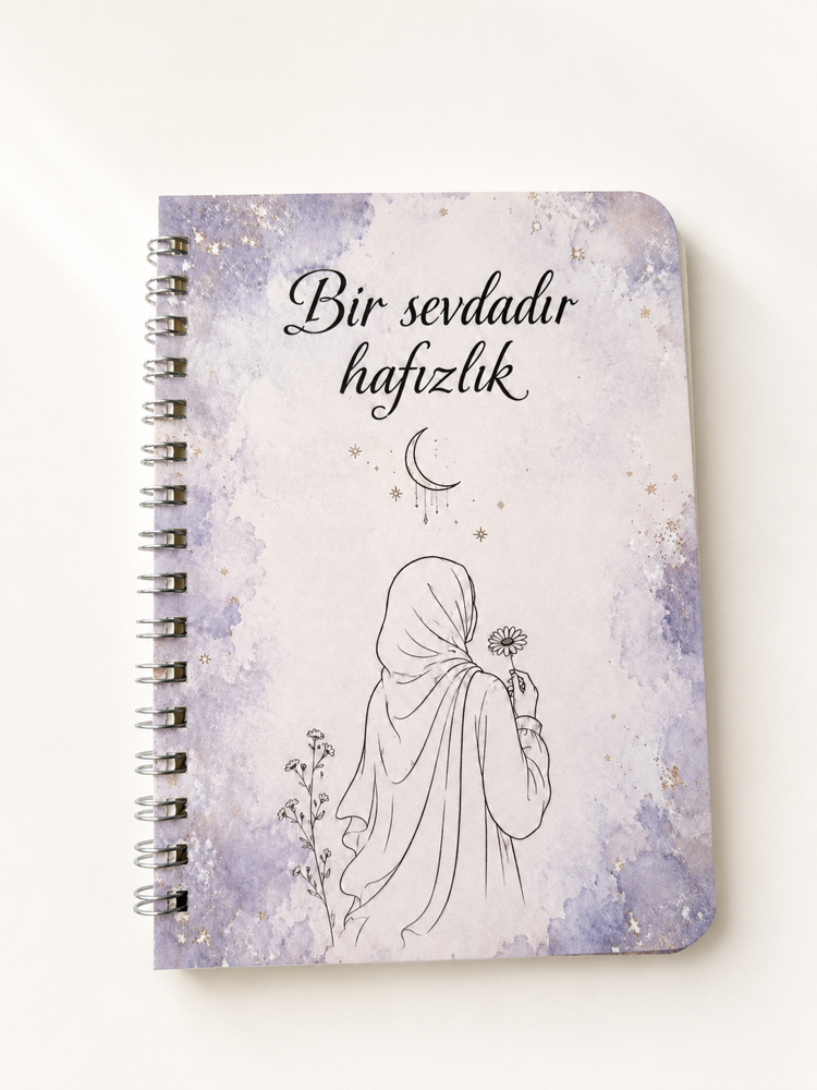 Hafız Mini note defter- lila renkli