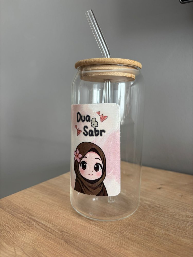 Bambu kapaklı bardak-dua,sabır