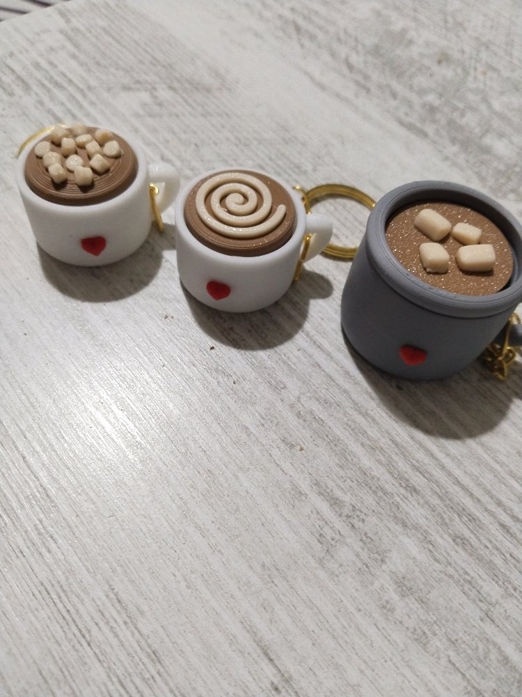 Fincan modelli anahtarlık 