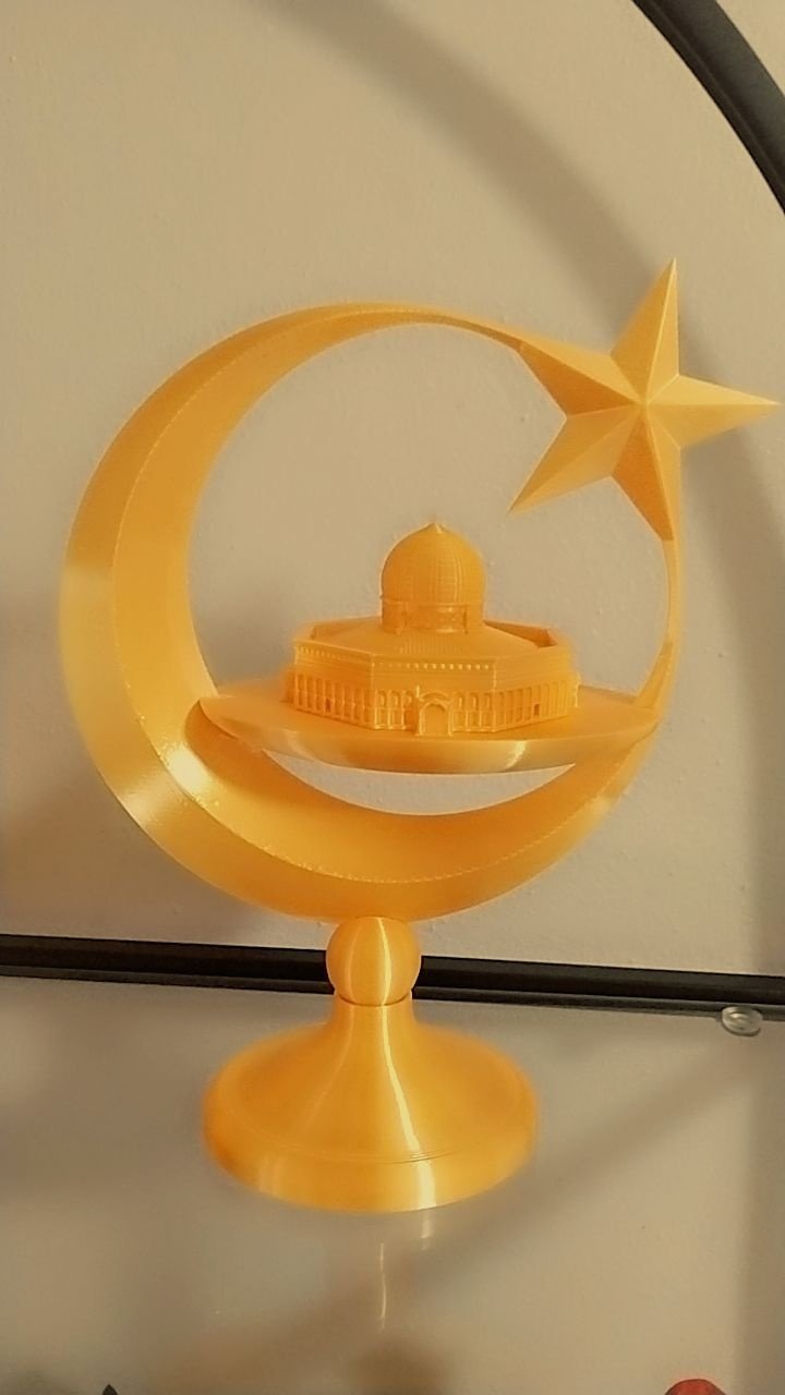 Altın renkli Ay Yıldız decor