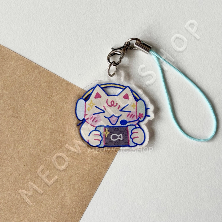 Cozy Gamer Cat - charm