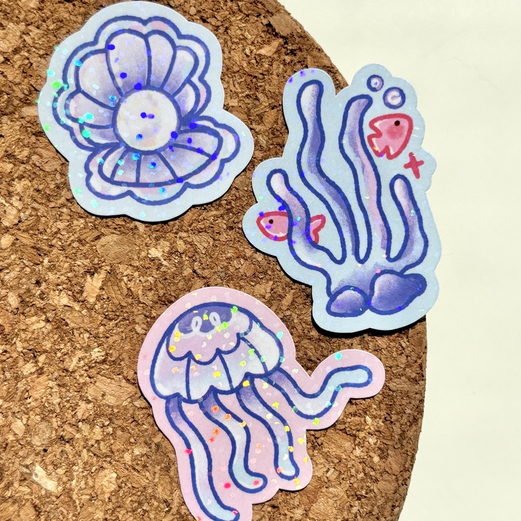 Deep Sea - Sticker Seti | Meowgic Shop =^·ω·^=