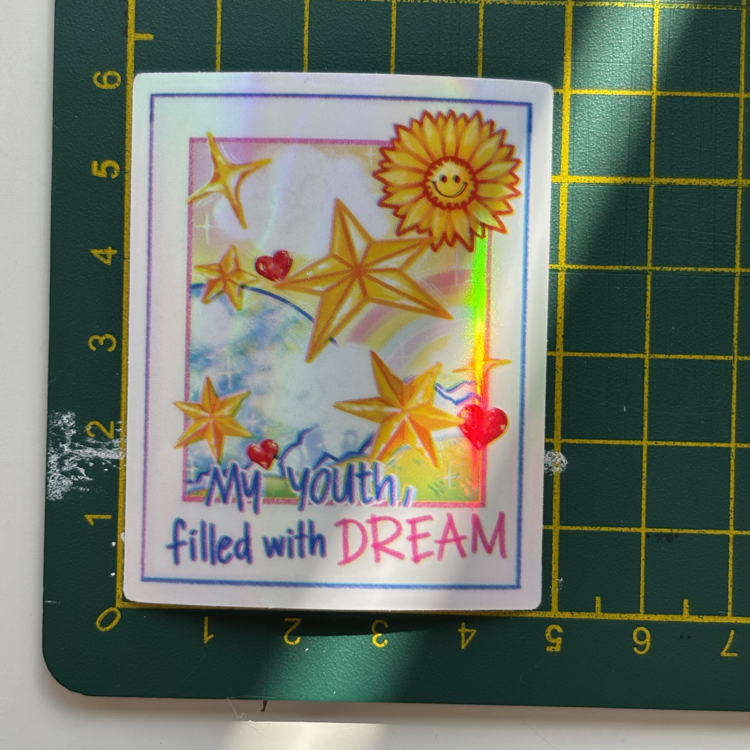 7dream - şeffaf holo sticker