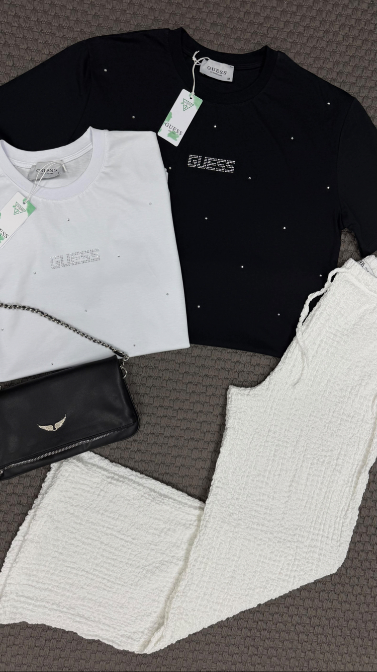Guss Taşlı Tshirt