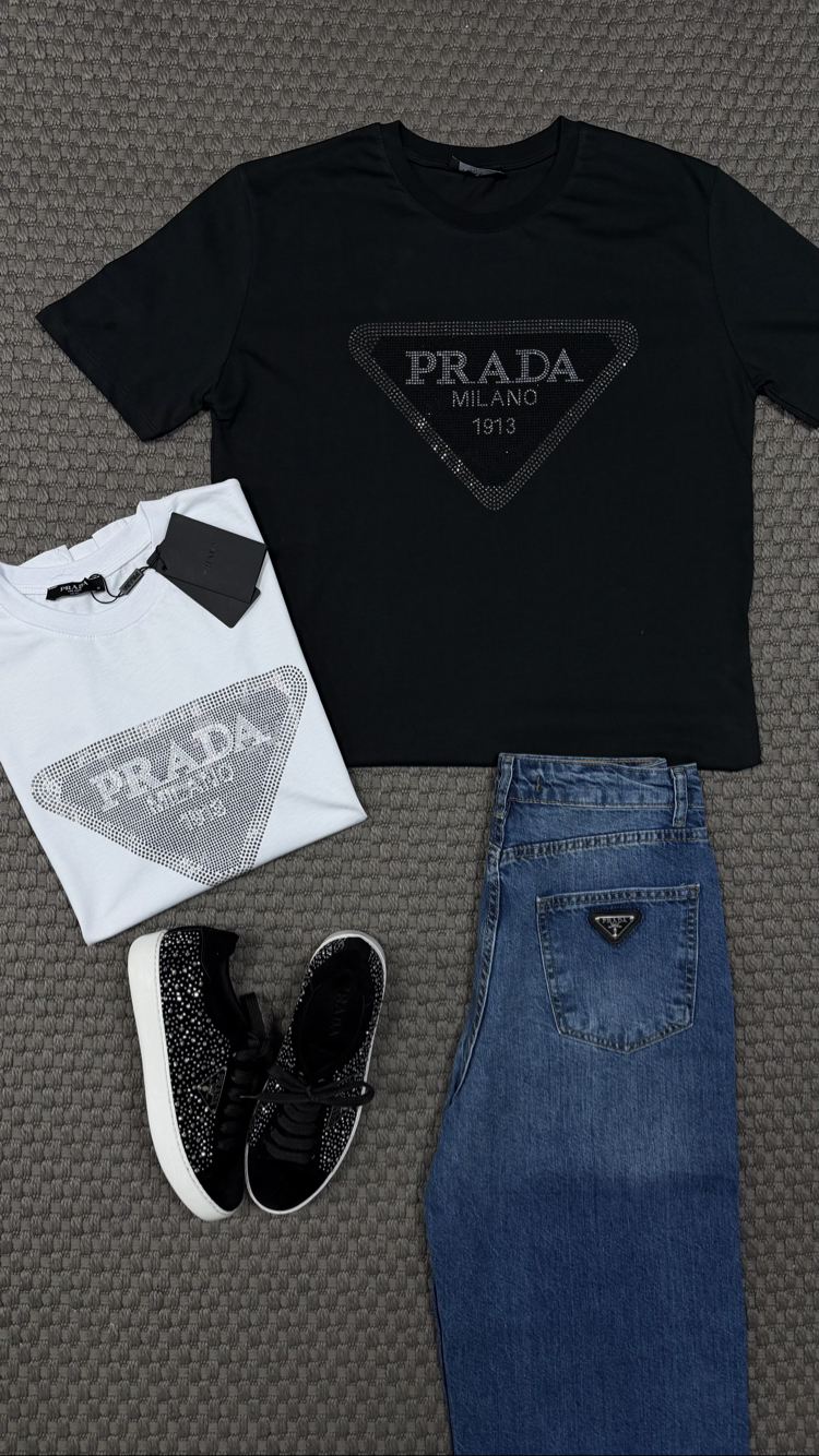 Prda Taşlı Tshirt 