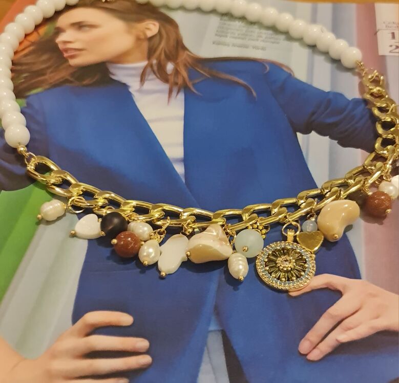 Tasarım Doğaltaşlı Kolye