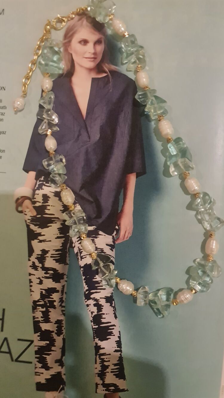 Gerçek incili kolye