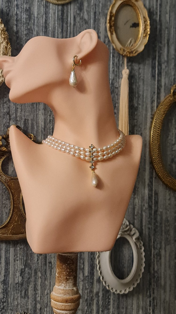 Gerçek İnci Choker Kolye(Sadece Kolye Fiyatıdır)