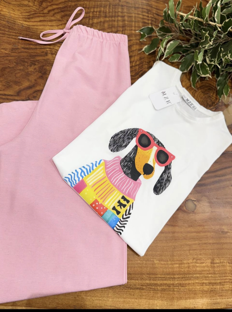 Köpek figürlü Tshirt