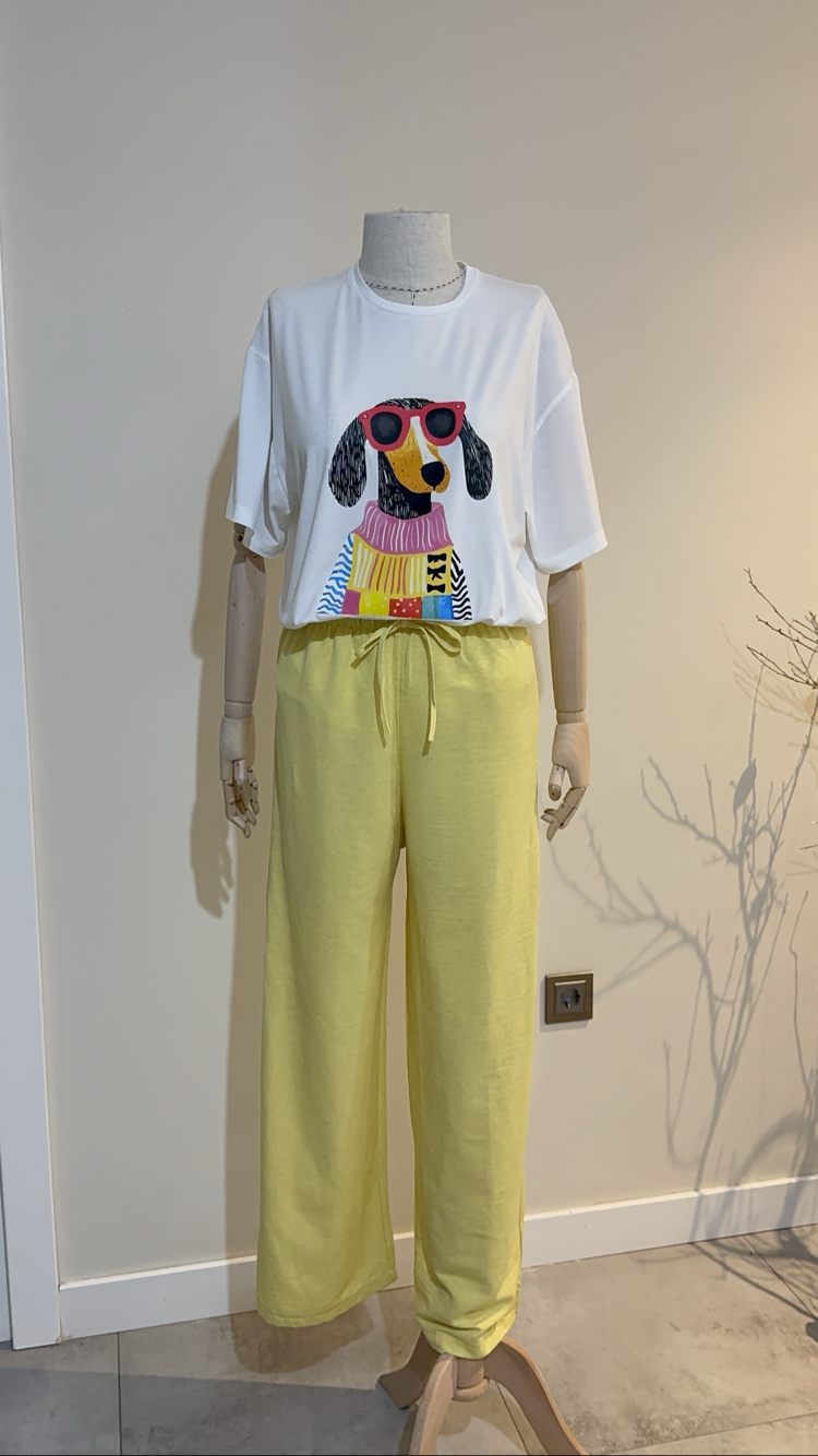 Köpek figürlü Tshirt