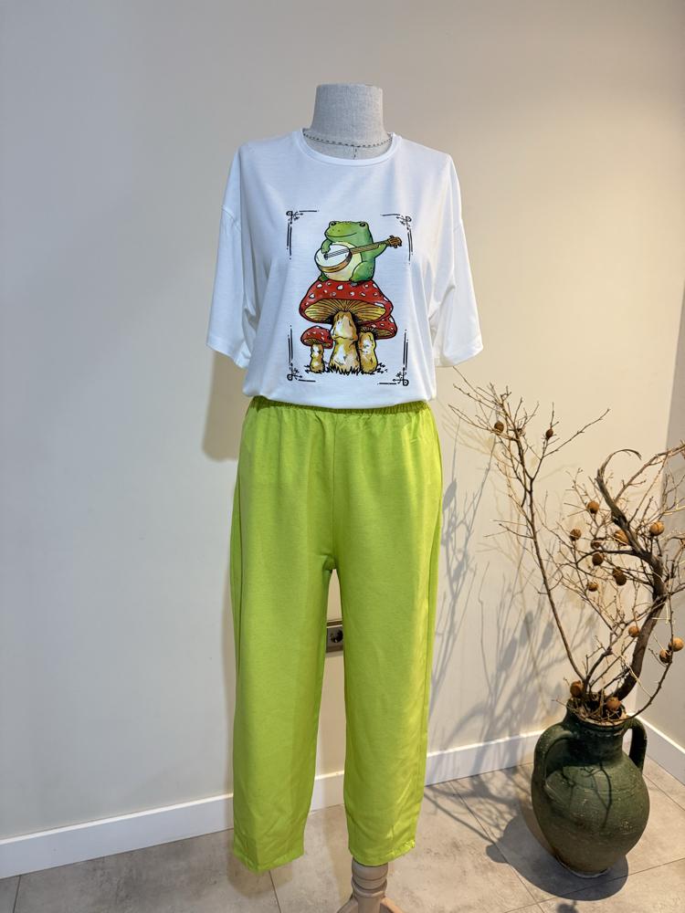 Kurbağa figürlü Tshirt
