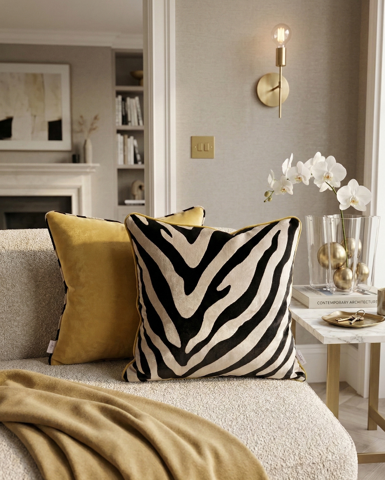 Wild Luxe Kırlent Kılıfı Yastık 2'li Set