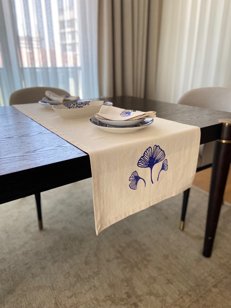Keten Gingko İzleri Runner