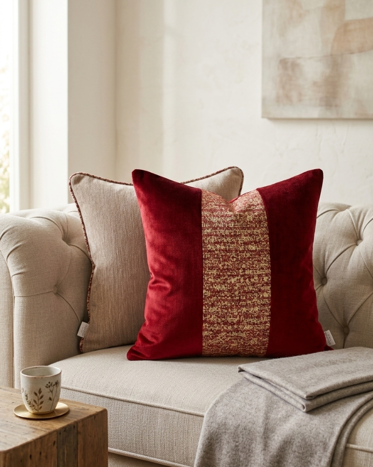 Rouge D'or Kırlent Kılıfı Yastık 2'li Set