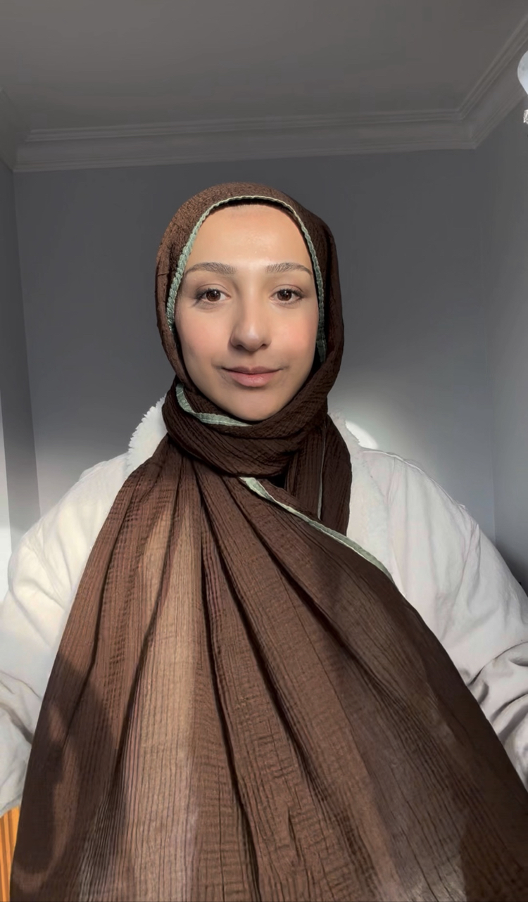Müslin Şal Kahve