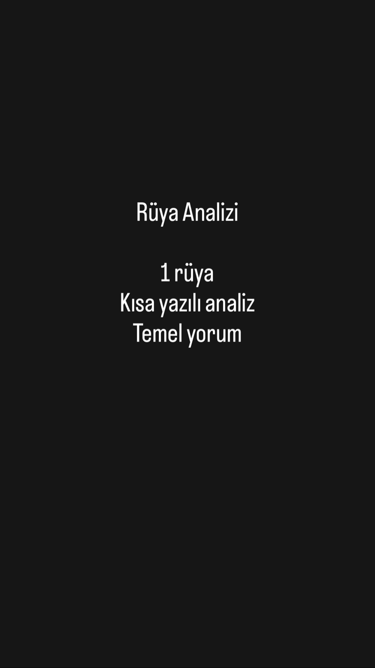 Rüya analizi