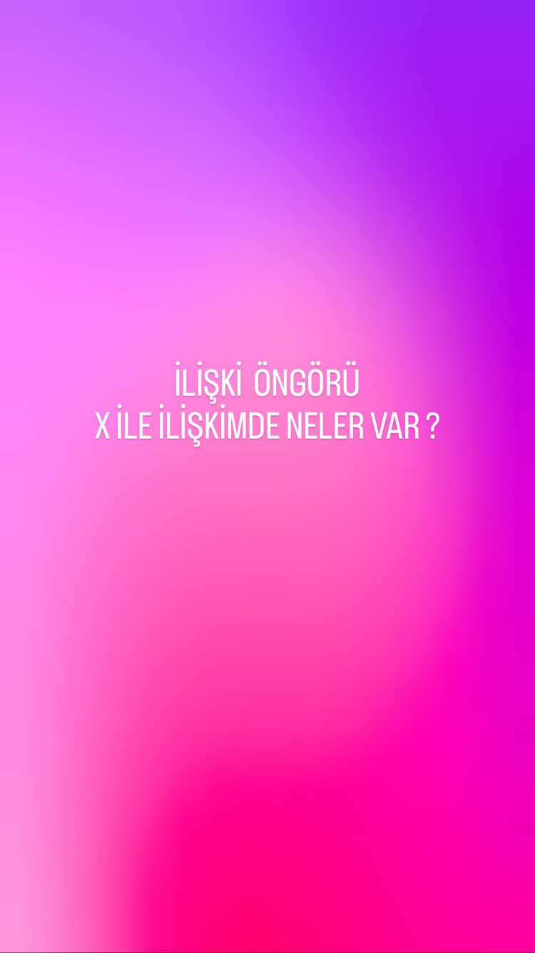 İlişki öngörü & enerji okuma